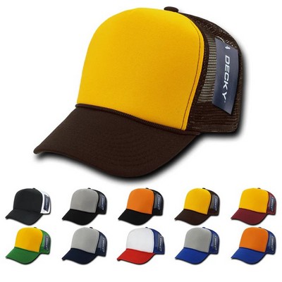 Decky Three Tone High Profile Foam Trucker Hat