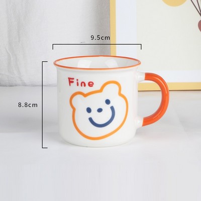 Cute Ceramic Mug for Home Use 14OZ