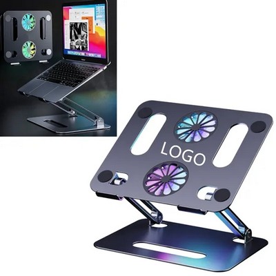 Adjustable Laptop Stand with Cooling Fan