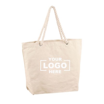 Simple Canvas Twist Tote Bag