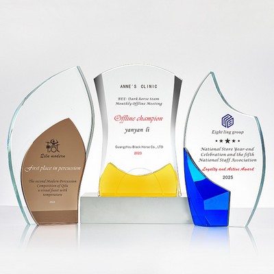 Crystal Glass Trophies Awards