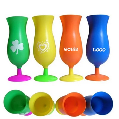 15oz Colorful Plastic Hurricane Glasses Cup