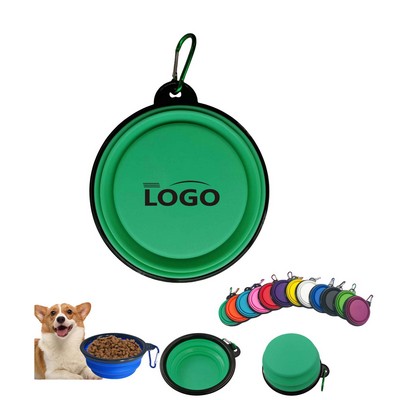 Collapsible Dog Bowl With Carabiner