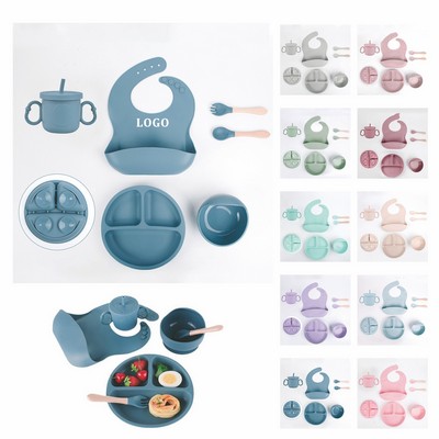 6 Pieces Silicone Baby Feeding Sets