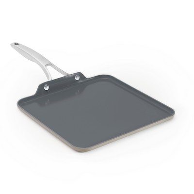 Calphalon® Premier™ Ceramic Nonstick 11" Square Griddle, Mushroom Grey