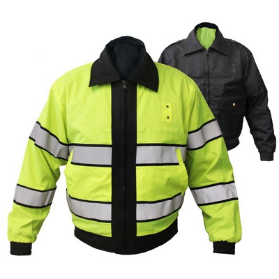 First Class High Visibility Water Resistant Reversible Jacket