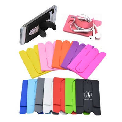 Silicone Card Stick Mobile Phone Holder