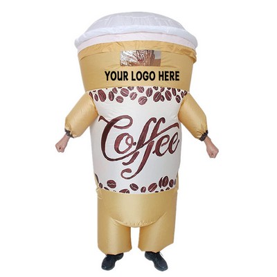 Adult Coffee Cup Inflatable Costume- In Stock