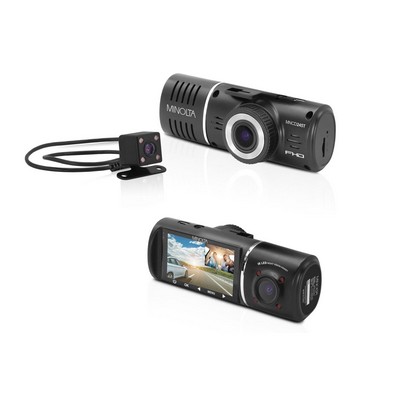 Minolta 1080P Full Hd Dash Camera W/3-Channel Recording