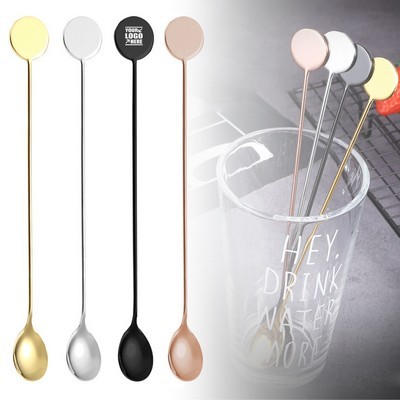 Round Tail Stainless Steel Stirrer Spoon