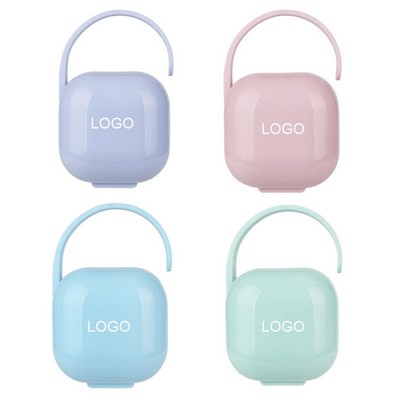 BPA Free Universal Pacifier Container Box Pacifier Holder Case w/Handle