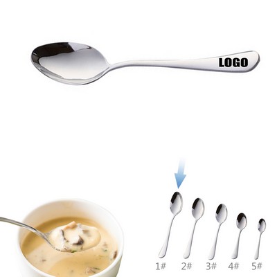 7.99 Inch Silver Dessert Coffee Spoon