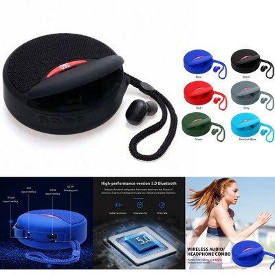 Wireless Bluetooth Headphones Speaker Stereo Bass In-Ear Headphones