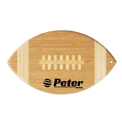 Football Shaped Bamboo Cutting Board