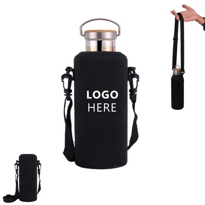 Insulated Bottle Sleeve W/ Adjustable Straps