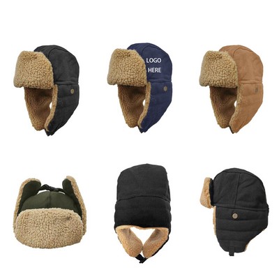 Ear Protection Plush Cotton Hat