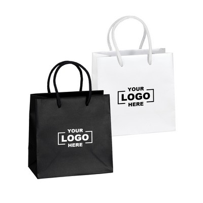 Matte Silver Shopping Tote Bag