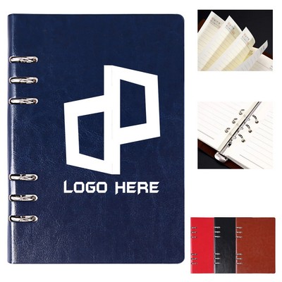 B5 Pu Leather Cover 200 Pages Refillable Writing Notebook