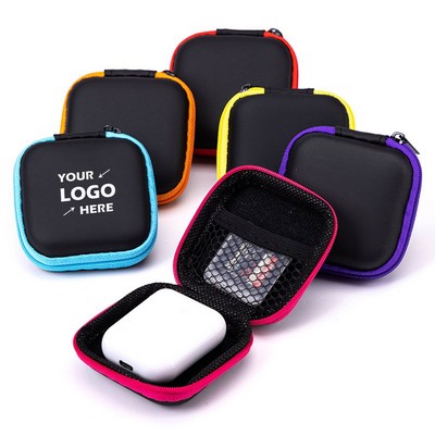 Square EVA Earphone Storage Case