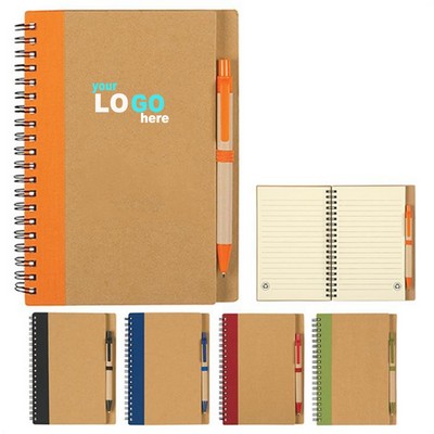 Kraft Cover Coil Notebook