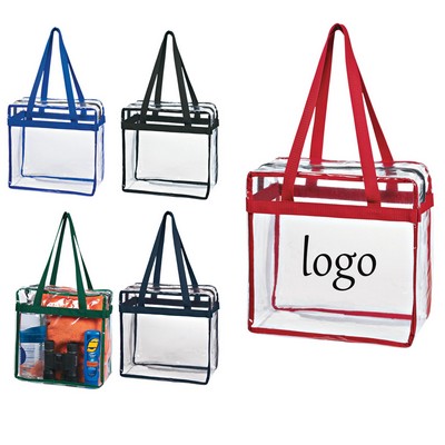 Clear Tote Bag With Zipper