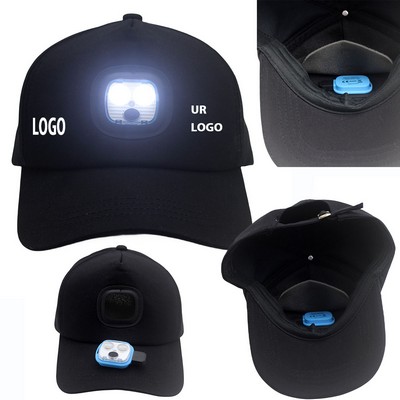 Headlight Rechargeable Led Baseball Cap