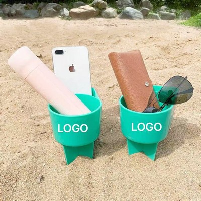 Beach Cup Holder with Pocket