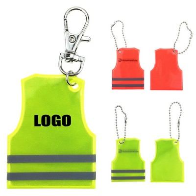 Diverse Reflective Vest Style Keychain