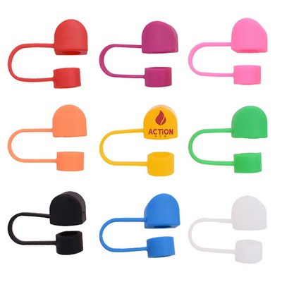 8 MM Colored Silicone Straw Topper