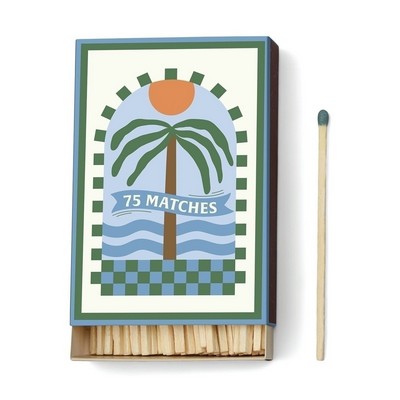 A Dopo Boxed Matches - Palm Tree Set Of 75 Matches