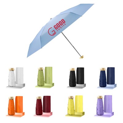 Portable Capsule Sunny Vinyl Umbrella