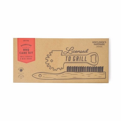 BBQ Care Kit" Grill Scraper & Wire Brush