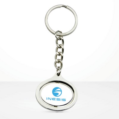 Stock Oval Dynamic Keychain (5-Day Production)