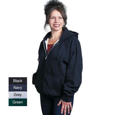 Thermal Lined Hooded Sweatshirt w/Zipper Front - (Imported)