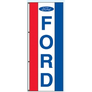 Single Faced Free Flying Drape Flags (Center Panel - Ford®) (3' x 8')