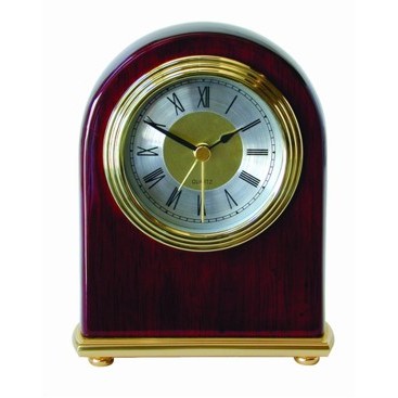 Rosewood Arch Alarm Clock