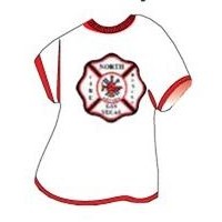 Fire Rescue Badge T-Shirt Lapel Pin