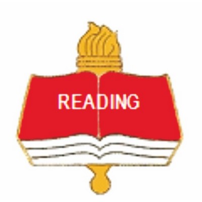 Academic Lapel Pin - 1" Enamel - "Reading"