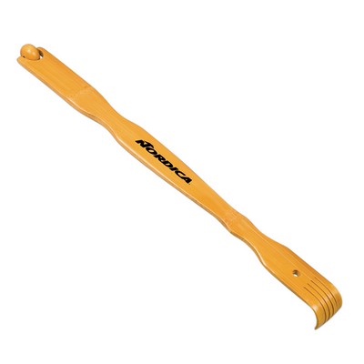 Wood Back Scratcher w/Massaging Roller