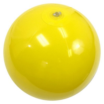 16" Inflatable Solid Yellow Beach Ball