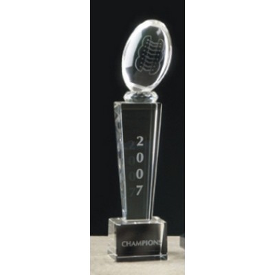 Crystal Tower Award w/Football Top