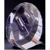 Crystal Round Award (4"x1-3/8")