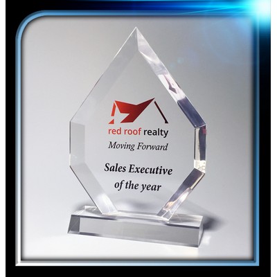 Executive Series Teardrop Jewel Award w/Base (6"x8"x3/4")