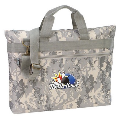 Digital Camo Document Bag (18"x13"x2")