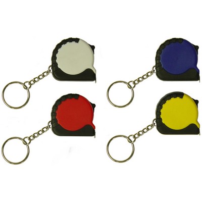 Tape Measure Keychain w/ Tire Tread Edge