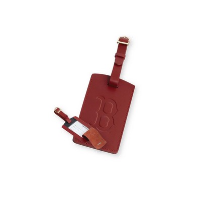 Leather Bag Tag 4-1/2" x 2-5/8"