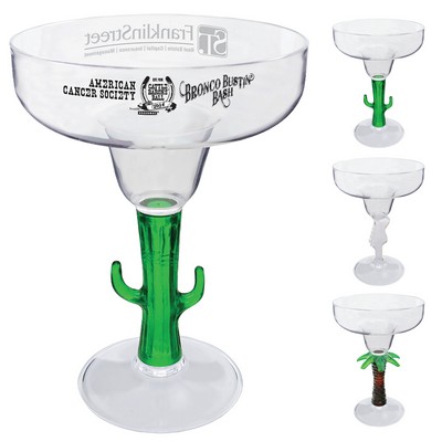 12 Oz. Novelty Stem Margarita Glass