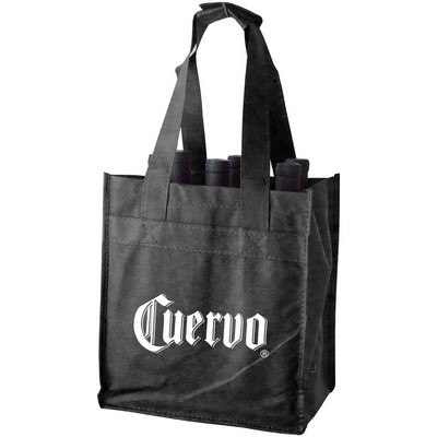 Non Woven Polypropylene 6 Bottle Wine Bag (10"x7"x11"x7")