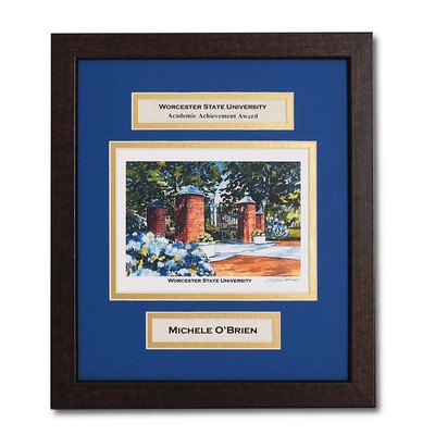 Custom Framed Brazilian Walnut Achievement Award