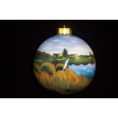 3" Ball Glass Ornament - Complex Artwork